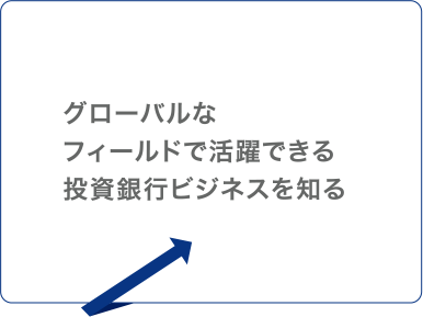 グローバルなフィールドで活躍できる投資銀行ビジネスを知る