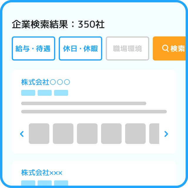 働き方データからの企業検索