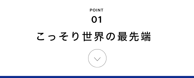 POINT1 こっそり世界の最先端