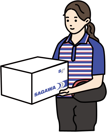 配達をする女性