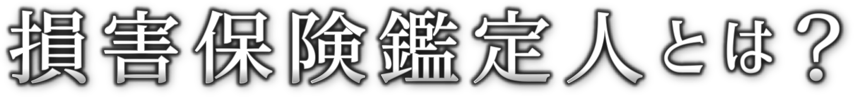 損害保険鑑定人とは？